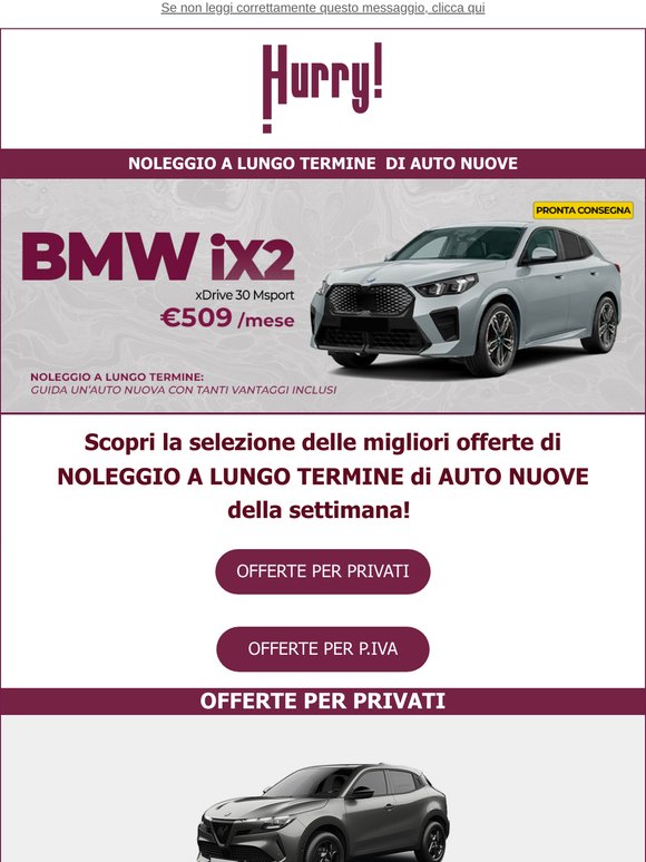 🚘HURRY! Noleggio | Le MIGLIORI OFFERTE della settimana 🚘 Scopri tutte le auto a noleggio a prezzi scontati!