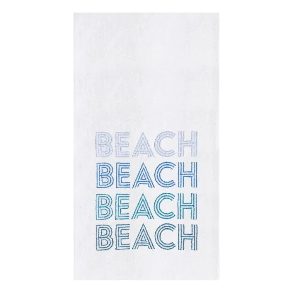 Image of Retro Beach Kitchen Towel, 18 x 27