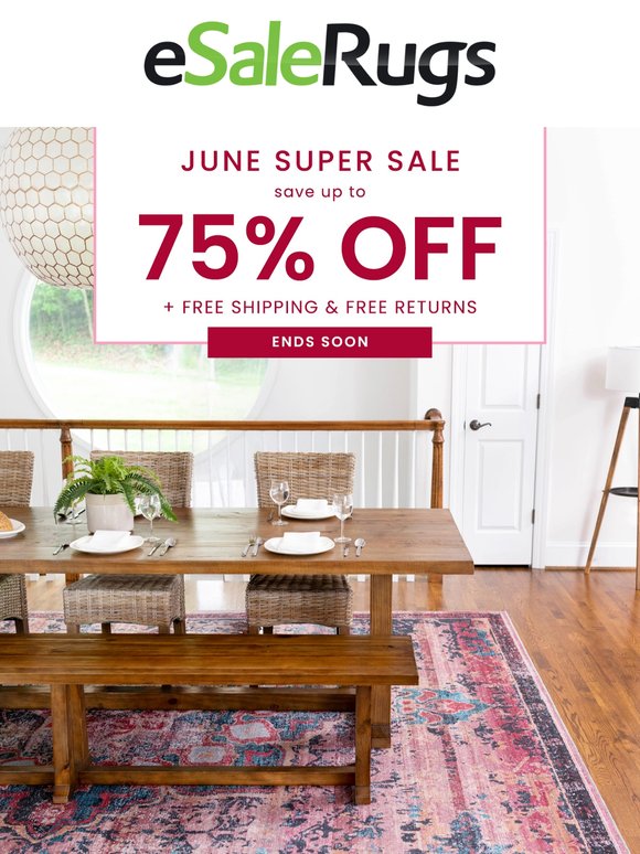 June Super Sale Finale! Up to 75% Off — Shop Before It's Gone!