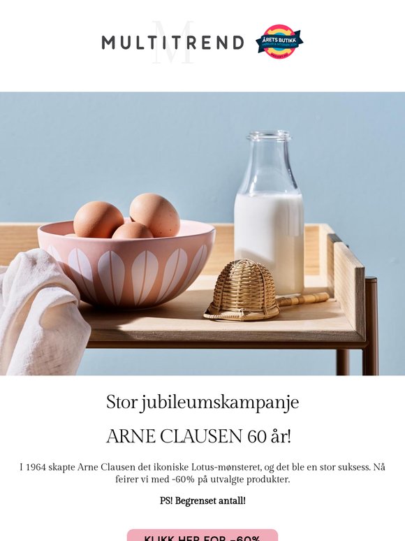 60 år og 60% rabatt! 🎈