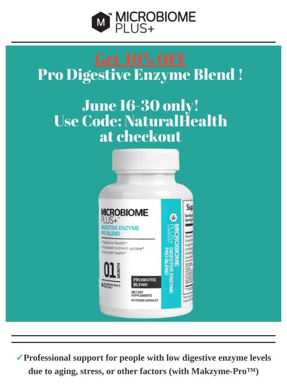 40% OFF Pro Digestive Enzyme Blend 😍