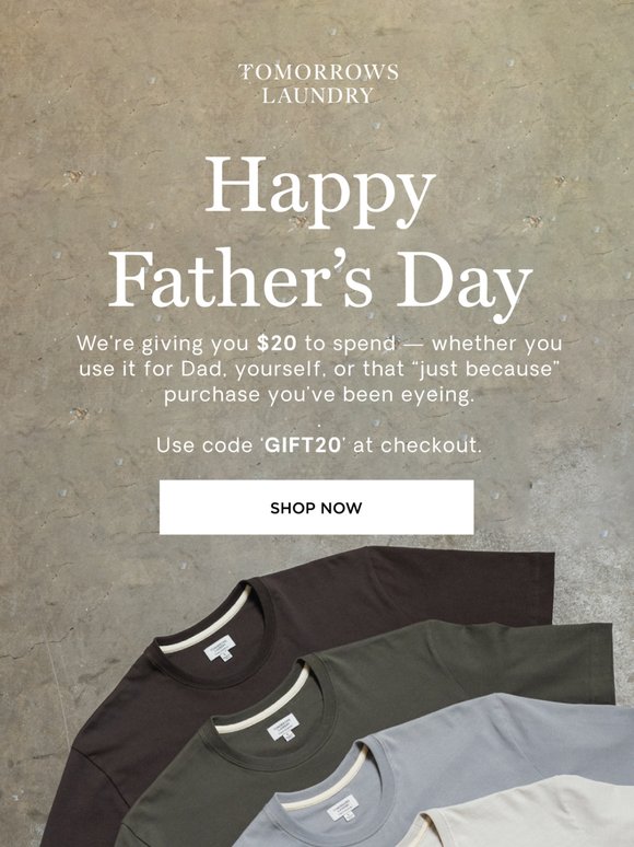 A Father’s Day Gift — On Us