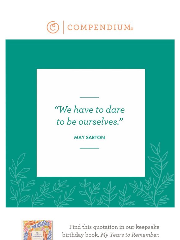 Your Inspired Quote of the Week