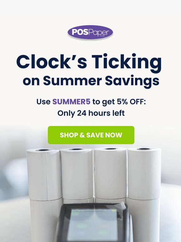 ⏰ Last Chance for 5% OFF
