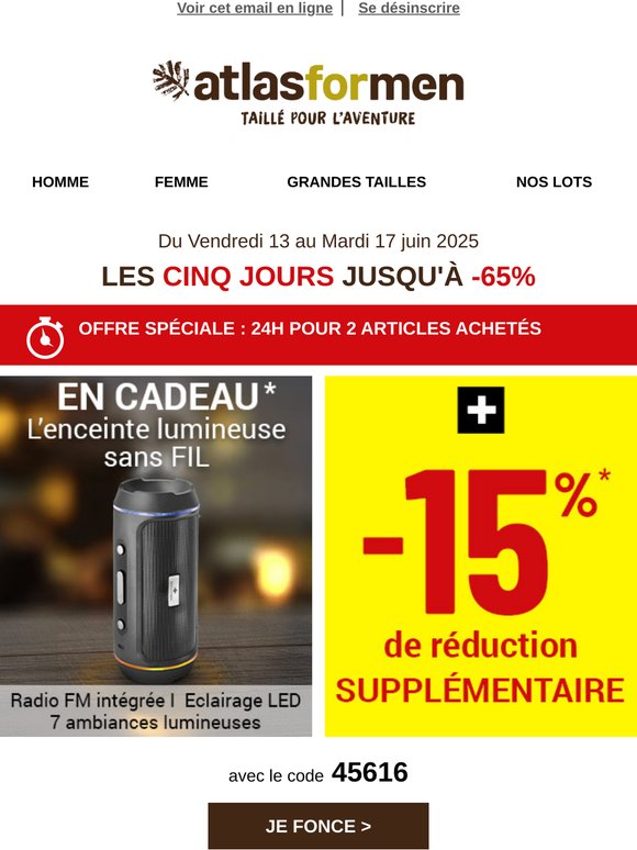 Un Cadeau et une Remise Supplémentaire, pour vous