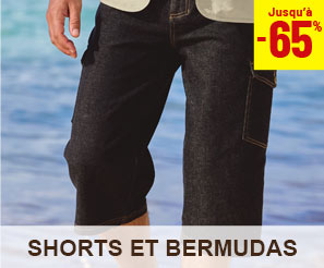 Shorts et Bermudas moins 65 pour cent