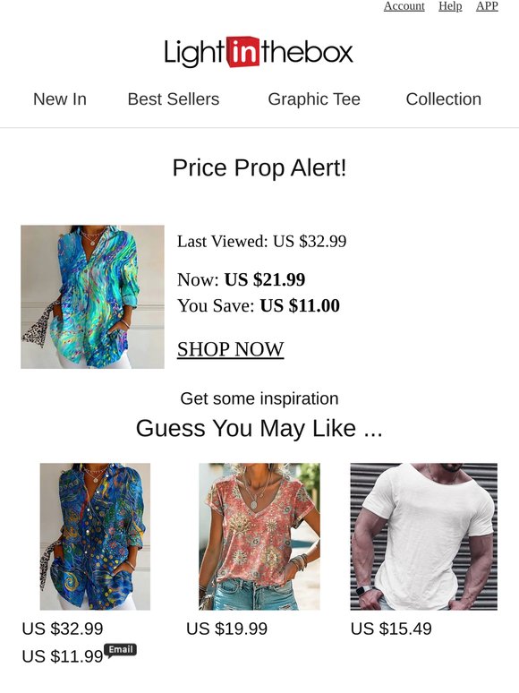 Blouses & Shirts Sale Alert: USD $11.00 OFF!