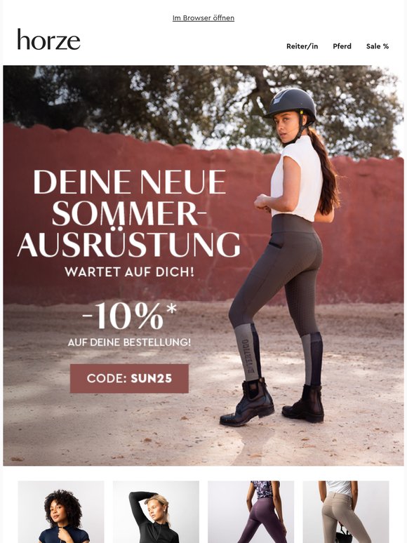 Deine Reit-Essentials für den Sommer ☀️ -10 % EXTRA auf deine Bestellung!