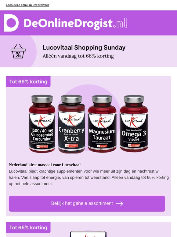 Tot 66% korting op Lucovitaal | Alleen vandaag!