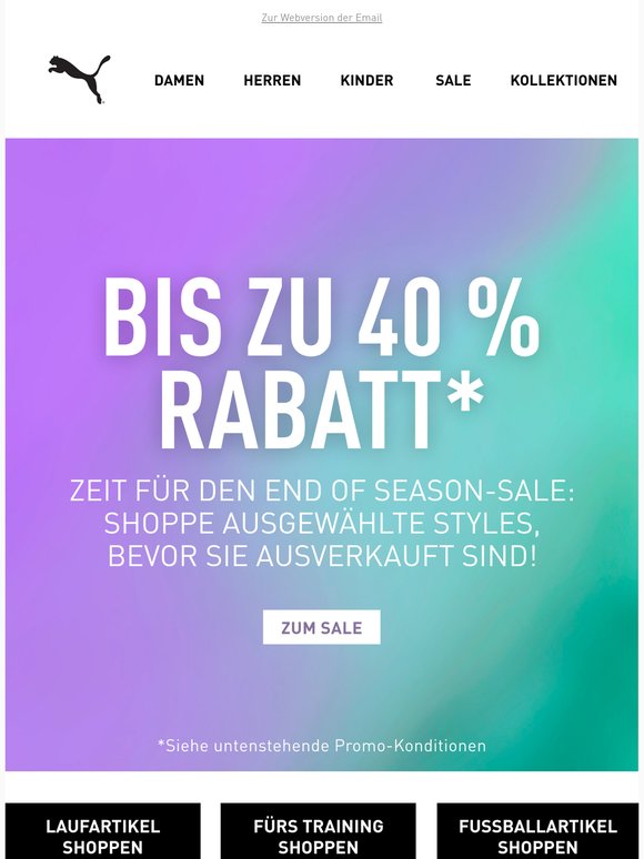 Psst ... bis zu 40 % Rabatt*!
