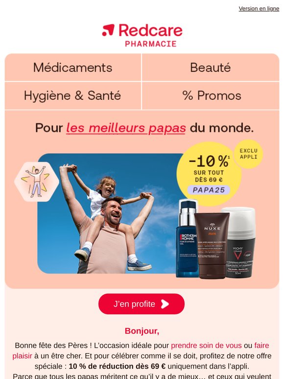 Surprise : 10% sur tout pour la fête des pères 🎁