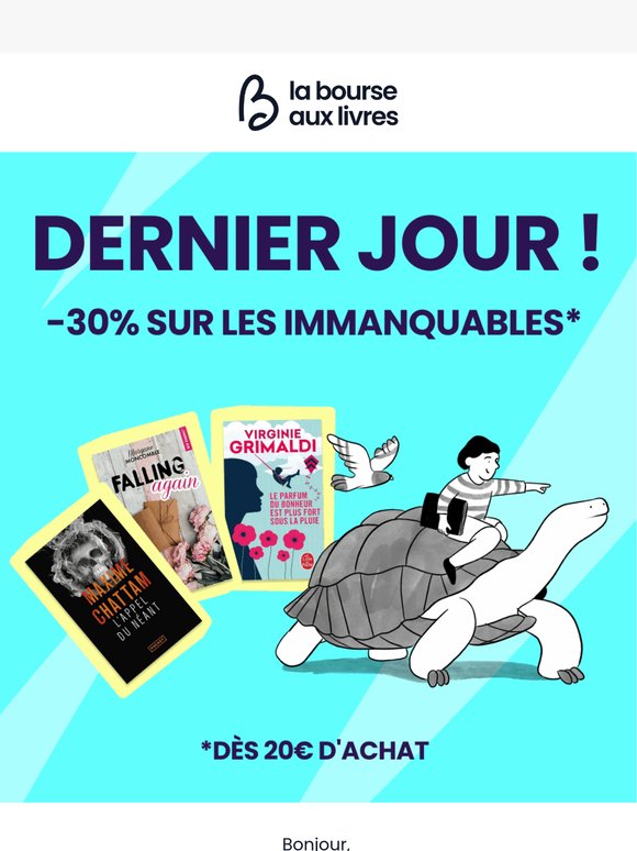 Dernier jour pour profiter de -30% 🎁