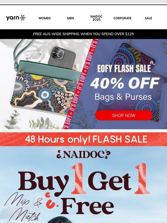 😍Buy One, Get One on Us - NAIDOC Savings Are Here!