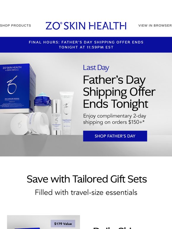 Last Day for Father’s Day Free Shipping