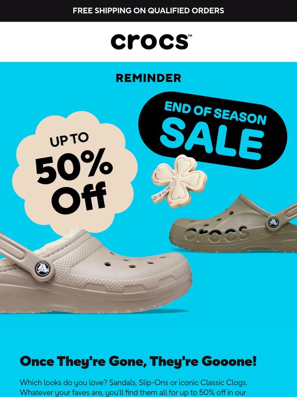 All your faves, up to 50% off