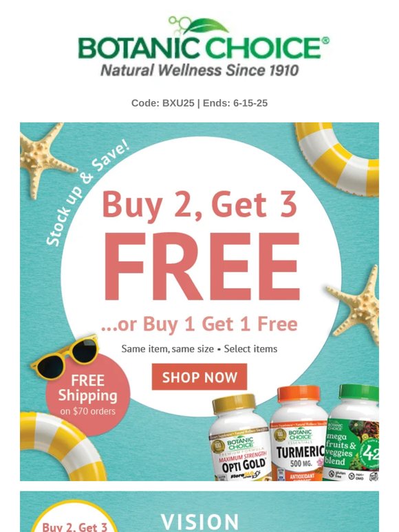 Today Only! Get 5 for the price of 2!
