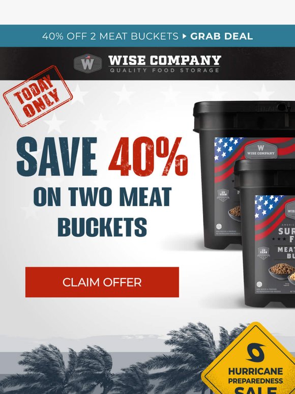 🥩 Save 40% When You Grab 2 Meat Buckets