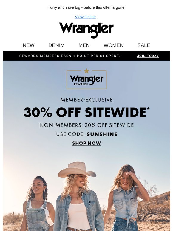 30% off sitewide ends tomorrow