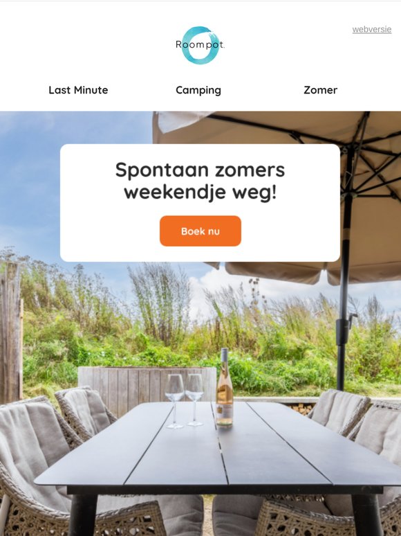 [Laatste kans] Rustig zomers weekendje