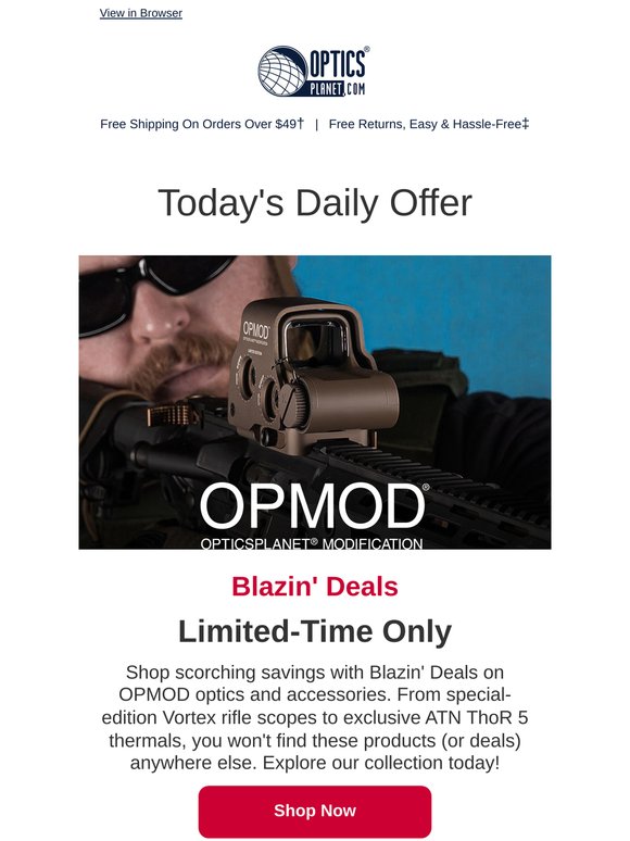 🔥 Hot Deals on OPMOD Optics & Gear