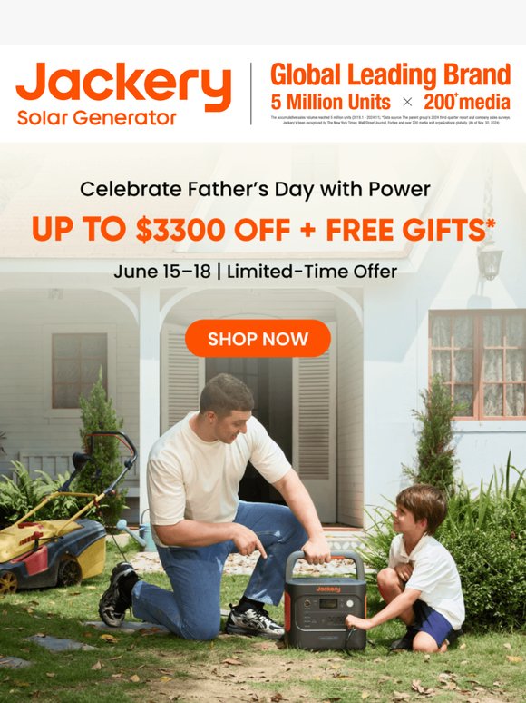 🎉 Happy Father’s Day! Up to $3300 Off + Free Gifts Inside!