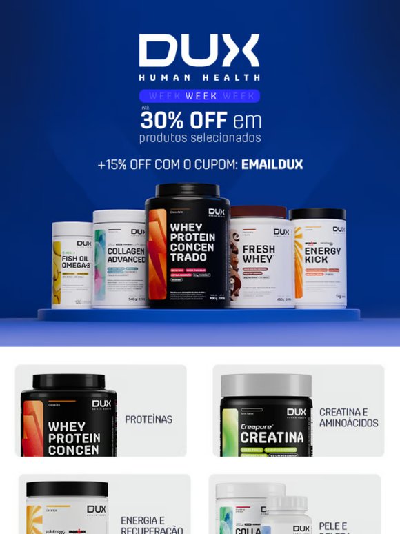 🚨 ÚLTIMO DIA: Seus suplementos favoritos com descontos exclusivos! 😉