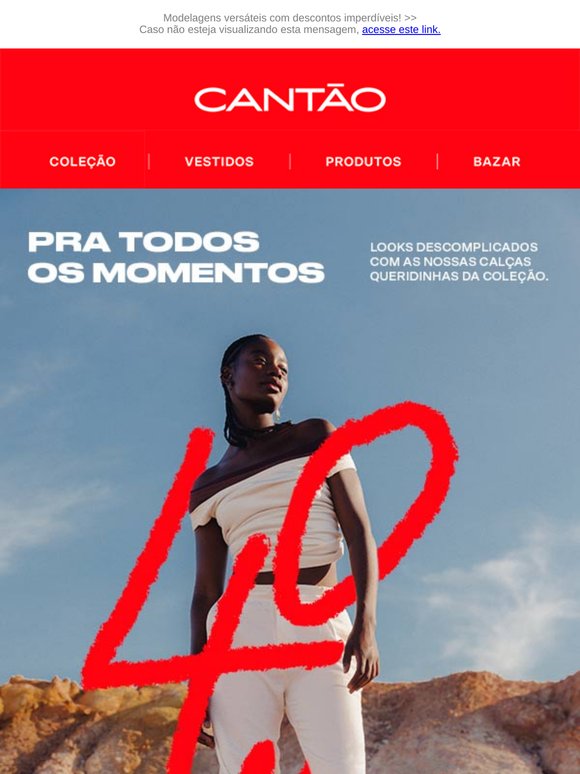 ﻿🚨 Alerta Liqui: calças com até 40% OFF!