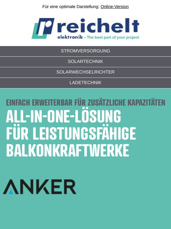 Ausgewählte Komponenten für moderne Energiekonzepte