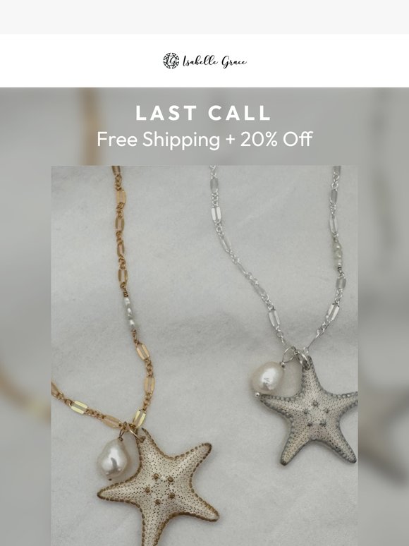 Free Shipping + 20% Off Ends At Midnight ⏰
