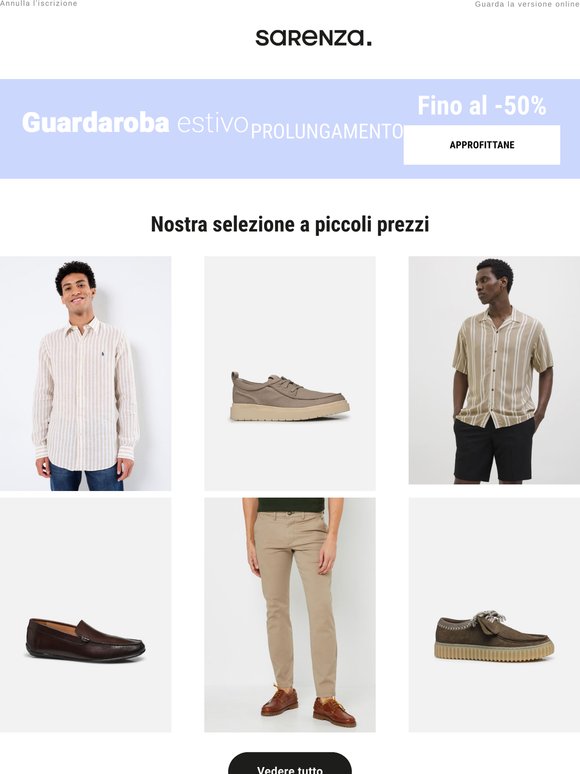 Garderoba estiva: fino al -50% sulla nostra selezione