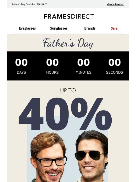 🚨 LAST CALL: Up to 40% off Ray-Ban, Burberry & more + 60% off lenses