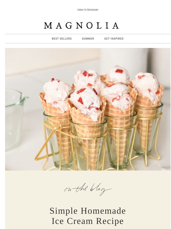 Easy homemade ice cream recipes