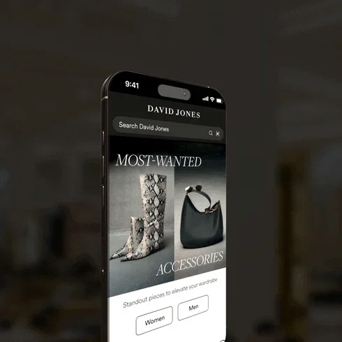 in the David Jones App