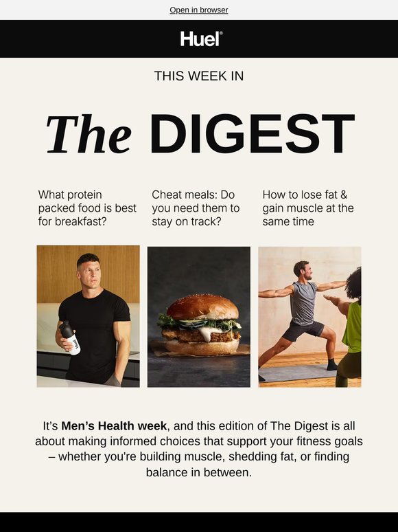 Muscle, meals & myths – Men’s Health edition