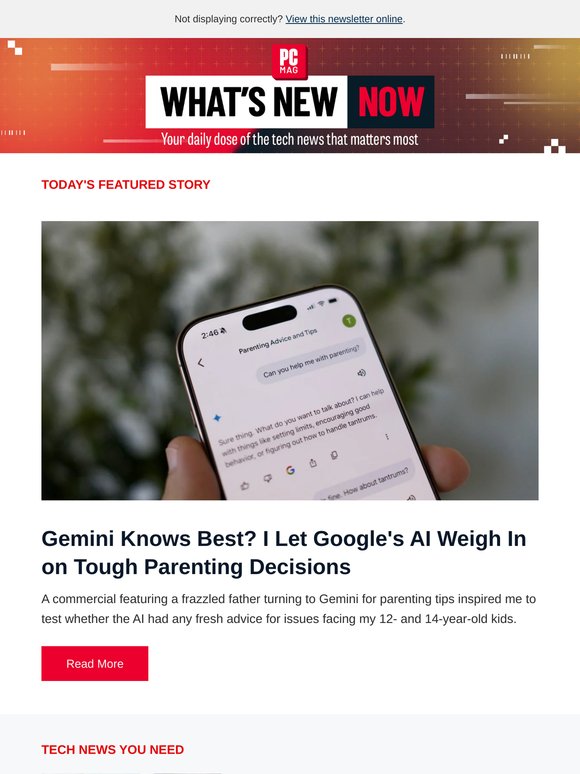I Let Google's AI Weigh In on Tough Parenting Decisions / Starlink Is Doing Crazy Numbers / RIP to Dyson's Weirdest Product