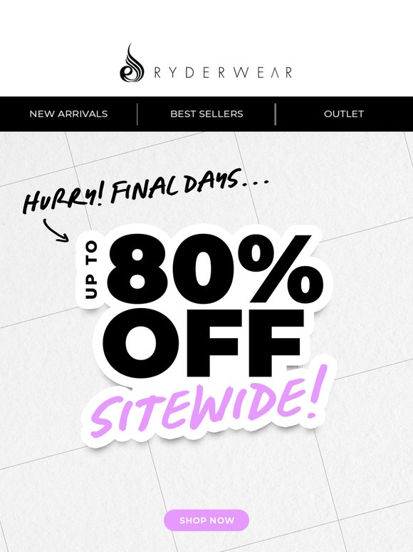 ⏰FINAL DAYS - Up to 80% OFF Ends SOON!
