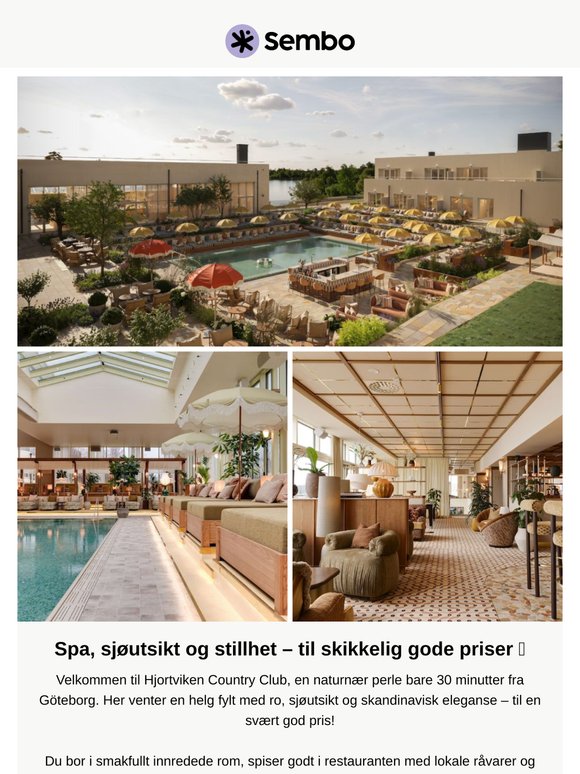 🧖‍♀️ Hjortviken Country Club – bestill ditt luksuriøse avbrekk i naturen 🌿