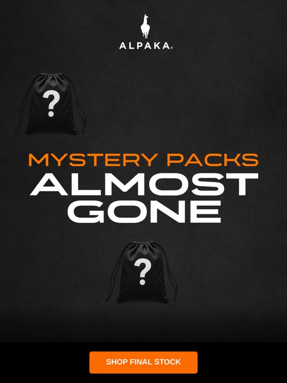 ALMOST GONE – Mystery Packs disappearing fast 📦