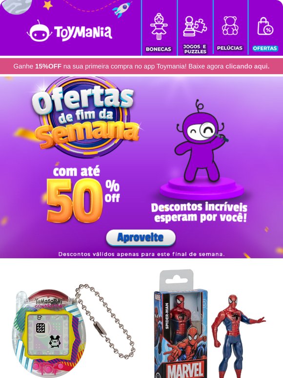 ﻿🔥Final de Semana com Até 50% OFF! Corre Que É por Pouco Tempo!