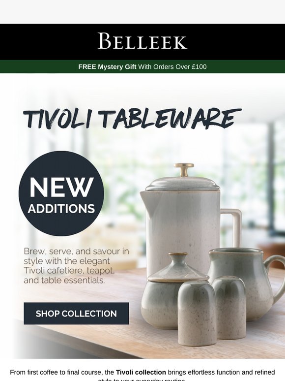 JUST ARRIVED - Tivoli Tableware Essentials ☕🧂
