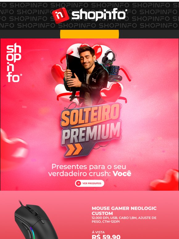Quem disse que você precisa de par pra ganhar presente? 😏
