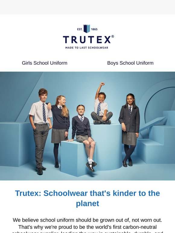 Trutex: The World’s First Carbon-Neutral Schoolwear Supplier