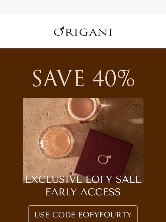 Save 40% Sitewide