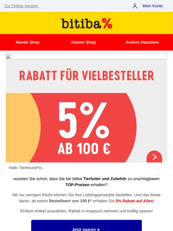 📣 Bis 5% Rabatt auf Alles!