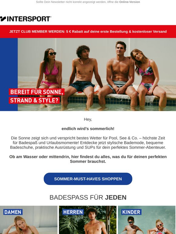 Sommer-Feeling pur: Alles für Wasser, Sonne & Badespaß!