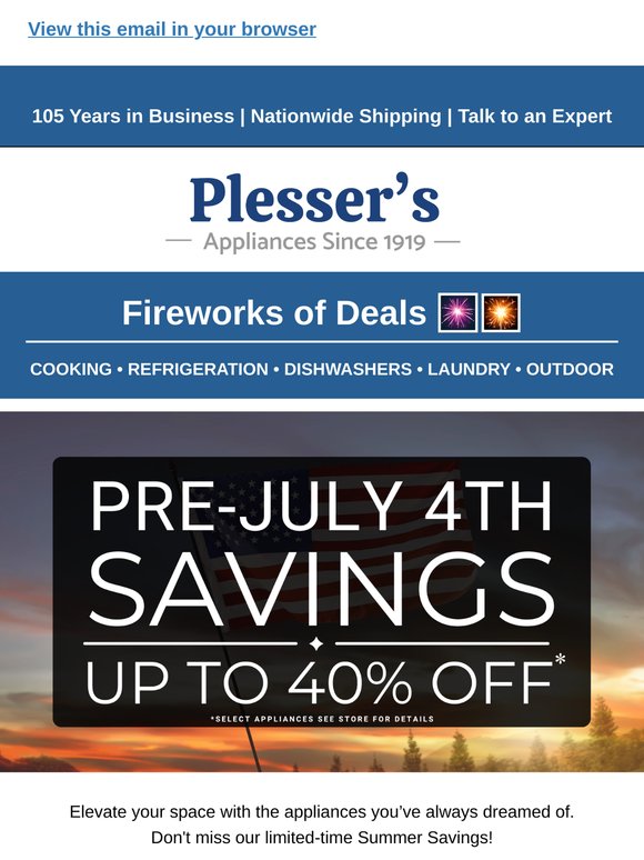 Spark Savings: Up to 40% Off Now!