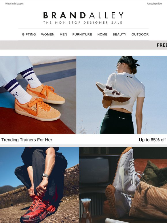 Up to 65% off trending trainers! | Plus, shop Ray-Ban, Schöffel, BOSS, Ted Baker, Dyson, Maze & more!