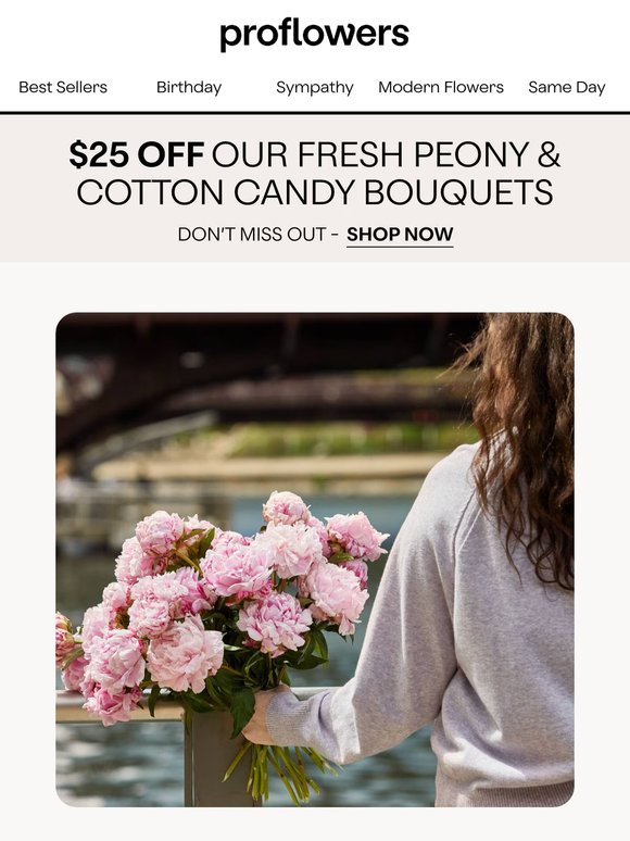 Peonies for Every Occasion! $15 Off This Week!