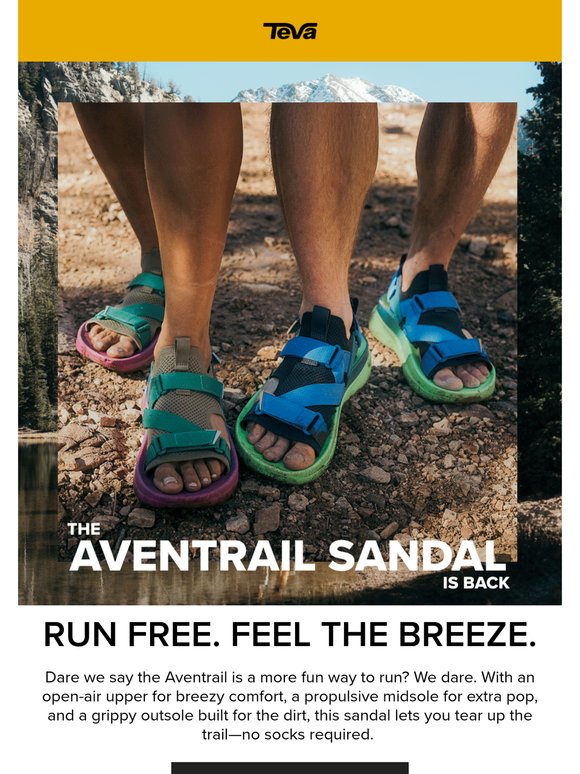 Aventrail Sandal: Your cool feet, hot pace running sandal.
