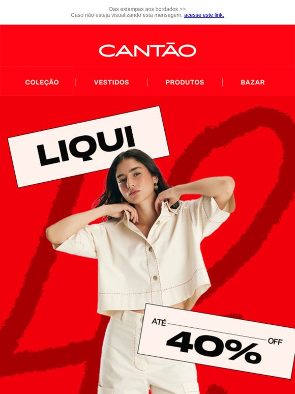 Até 40% OFF nas suas favoritas!﻿✨